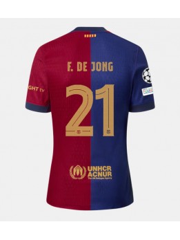 Billige Barcelona Frenkie de Jong #21 Hjemmedrakt 2024-25 Kortermet